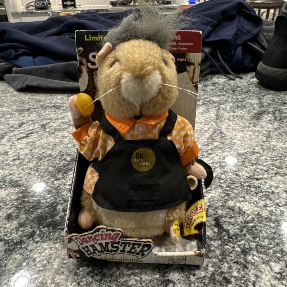 Vtg  2003 Dancing Hamster SAM Gemmy Limited Edition Tequila Song Works NIB #18‎